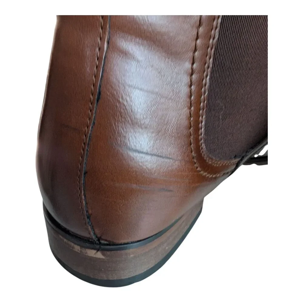 Tommy Hilfiger Syler mens Chelsea Dress Boot Brown Size 8.5 Romeo Boots Classic